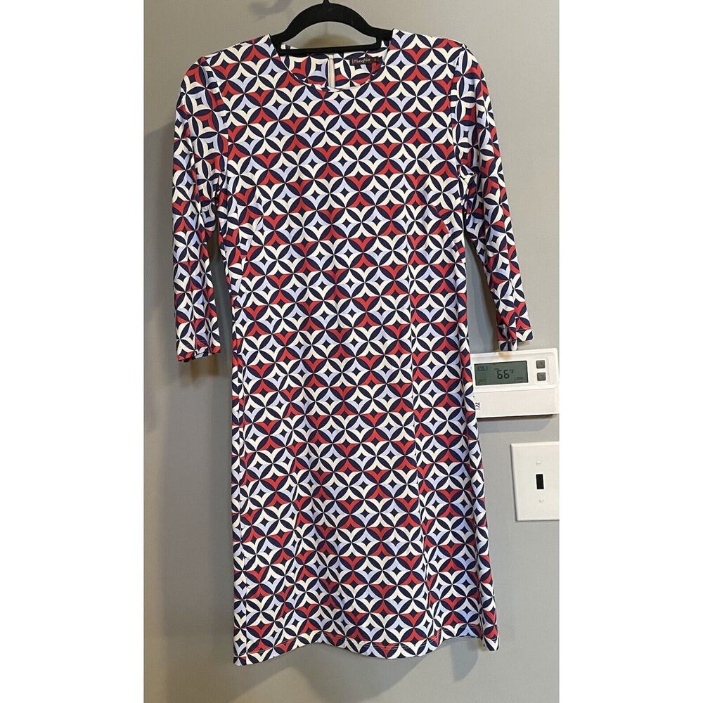 J McLaughlin Dress Sophia Wellington Catalina Cloth Geometric Womens Small